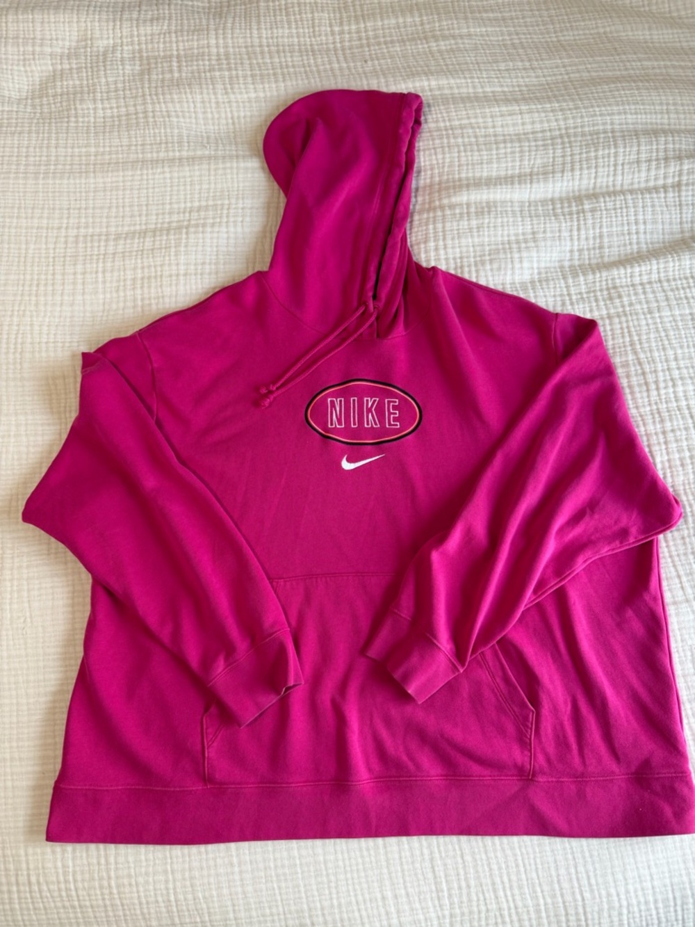 Size 2X Nike Fuchsia Pink Pullover Hoodie